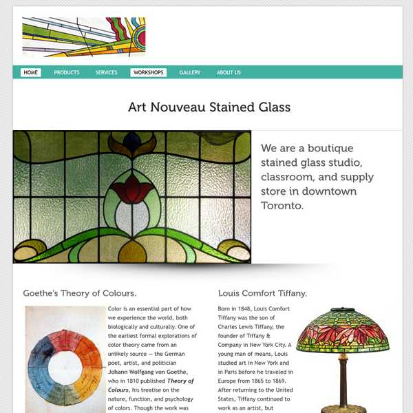 Art Nouveau Stained Glass