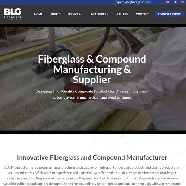 BLG Fiberglass Manufacturing & Supplier