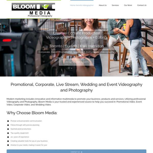 Bloom Media Videography and Photography