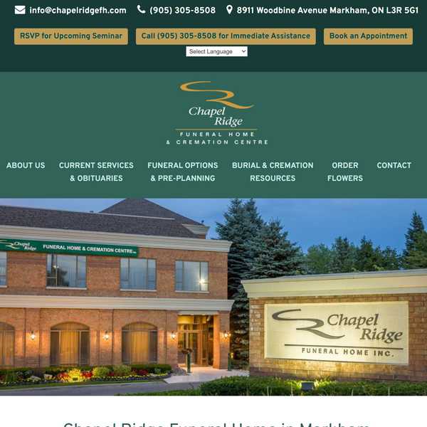 Chapel Ridge Funeral Home & Cremation Centre