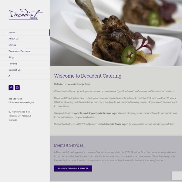 Decadent Catering & Fine Foods Inc