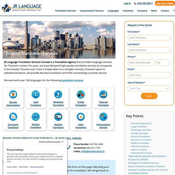 JR Language Translation Services Canada