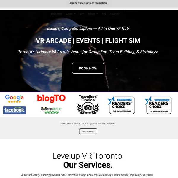 Levelup Virtual Reality VR Arcade