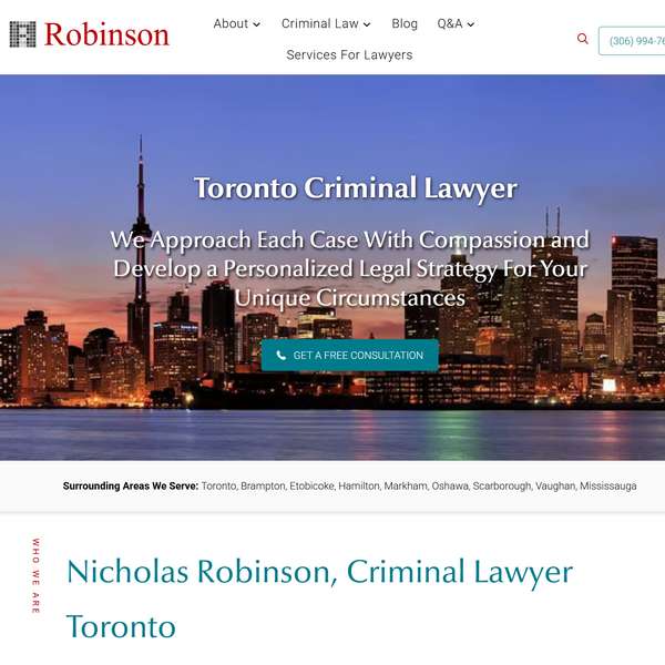 Nicholas Robinson Criminal Lawyer