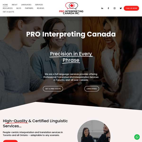 PRO Interpreting Canada
