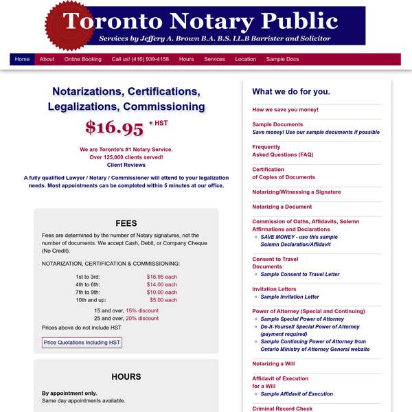 Toronto Notary Public