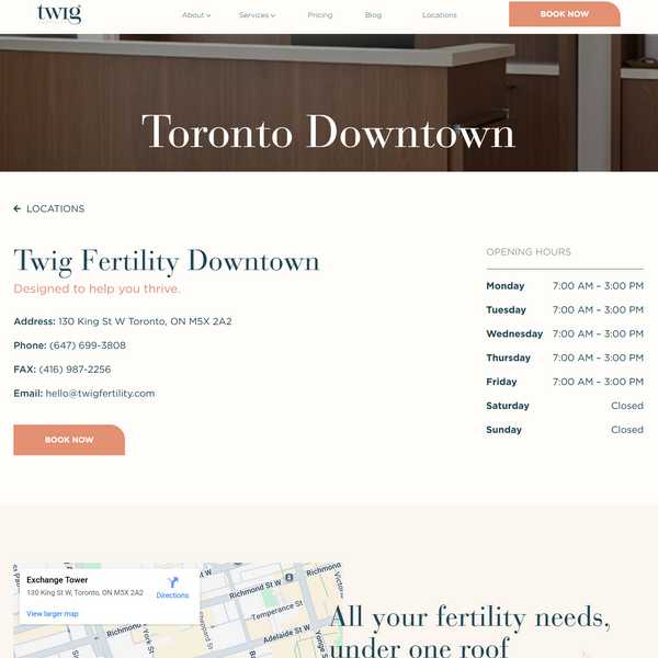 Twig Fertility Downtown